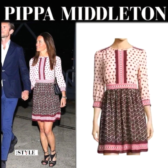 Kate Spade Rambling Rose Floral Tile Mini Dress - Picture 2 of 10